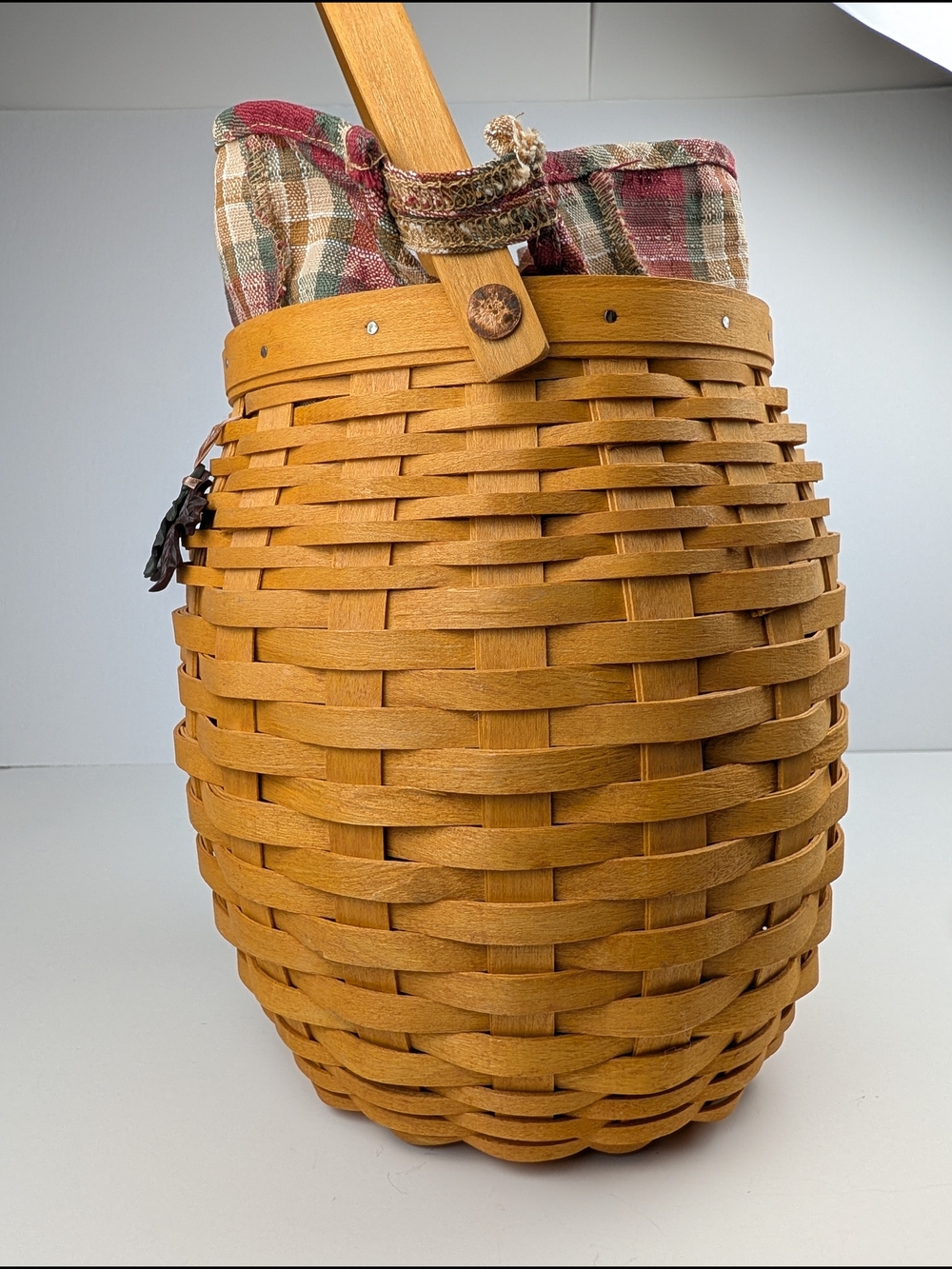 Longaberger Century 2000 October Fields Basket/Lid/Liner/Protector/Tie-On 16951 - Picture 5 of 8